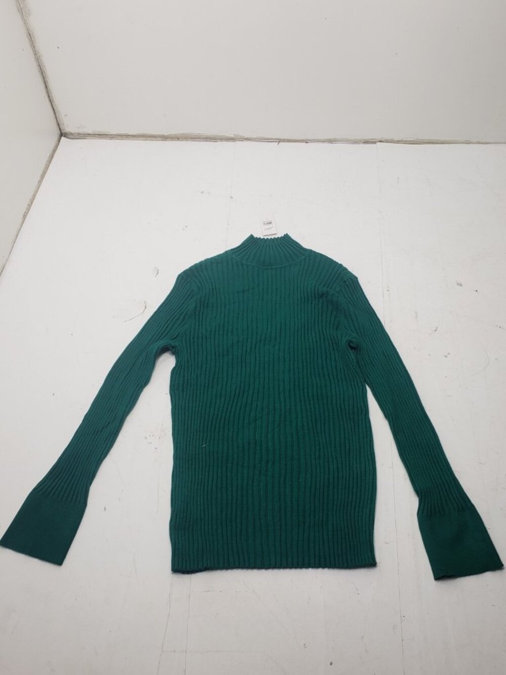 Ann Taylor Loft Rayon Green Turtleneck Sweater Top Lagenlook Cozy Soft XL